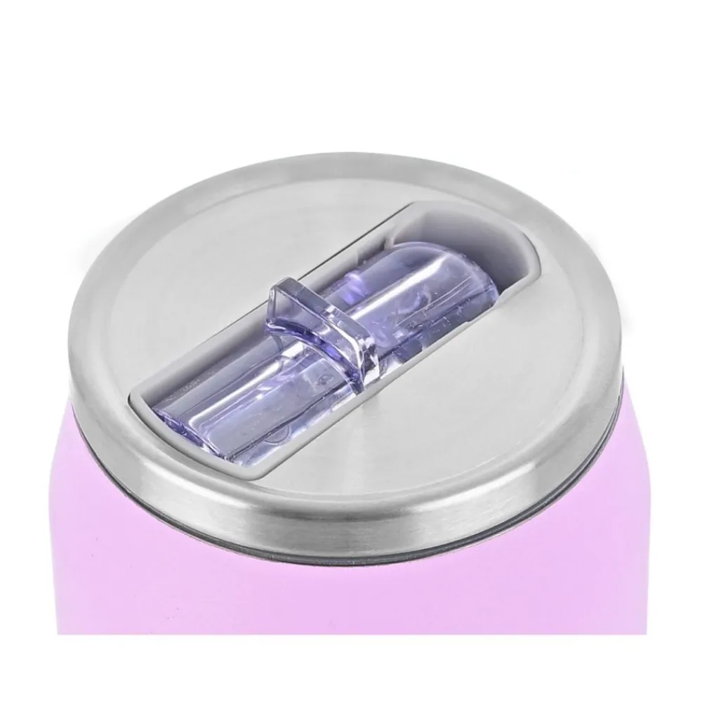 Fioletowy kubek termiczny ze słomką 300 ml Lavender Purple * Estia Online