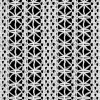 Firana gotowa BONITA 140x270 cm biała wzór geometryczny