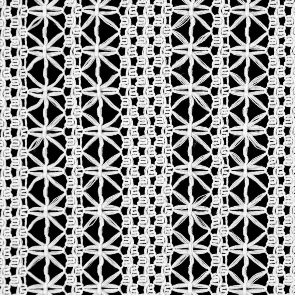Firana gotowa BONITA 140x270 cm biała wzór geometryczny
