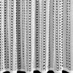 Firana gotowa BONITA 140x270 cm biała wzór geometryczny