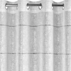 Firana KATY srebrny nadruk 140x250 cm