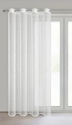 Firana KLOE siateczka 140x250 cm biała