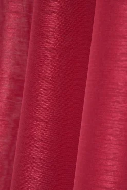Firana LINWOOD 140x260 czerwona błyszcząca