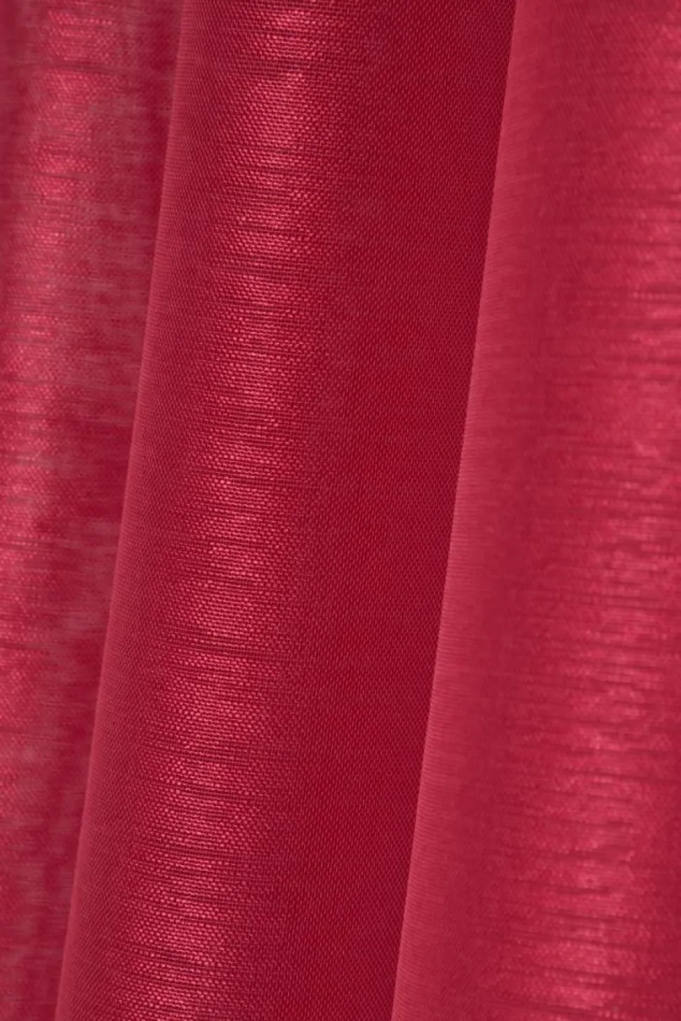 Firana LINWOOD 140x260 czerwona błyszcząca