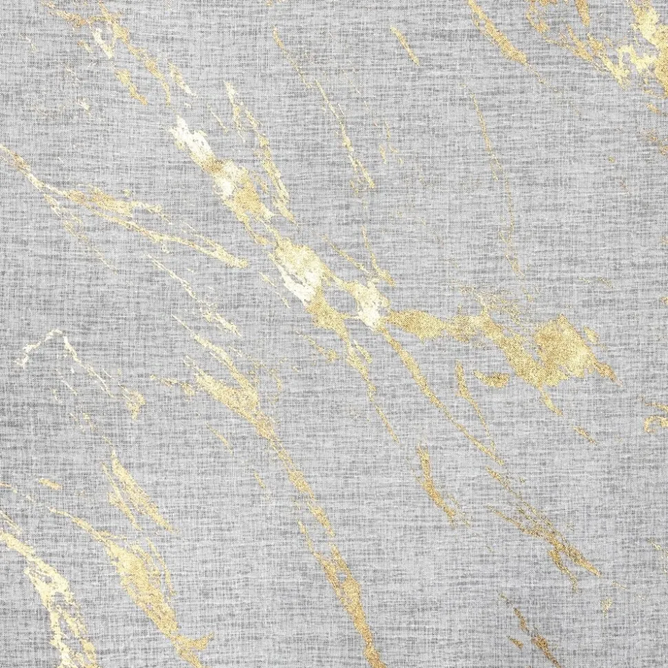 Firana MOLLY1 140x270 cm biała/złota taśma