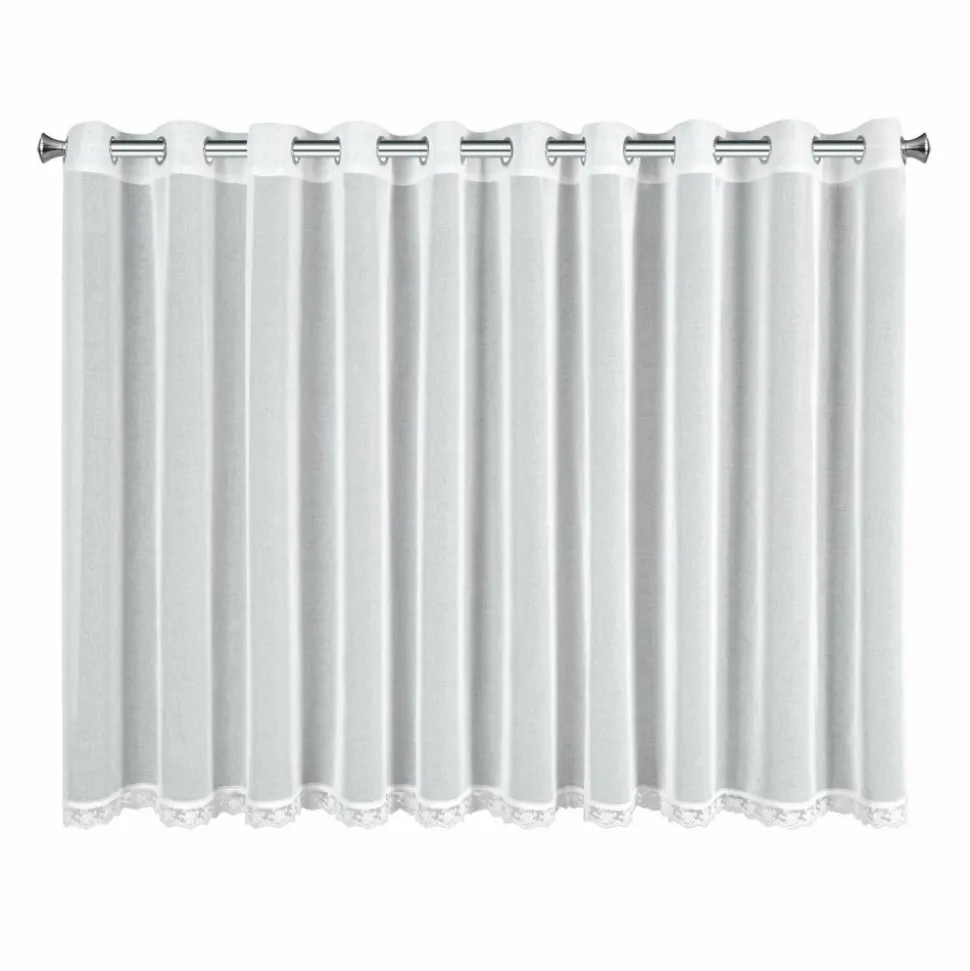 Firana SUSAN 350x140 cm biała koronka