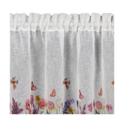 Firana zazdrostka BELLA 30x150 kwiaty