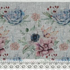 Firana zazdrostka DORA 60x150 kwiaty
