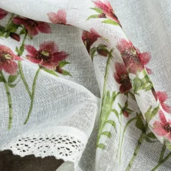 Firana zazdrostka ISA 30x150 kwiaty