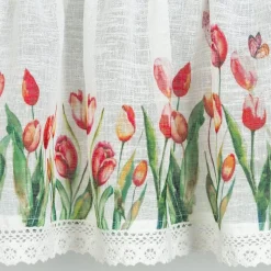 Firana zazdrostka STELLA 30x150 tulipany