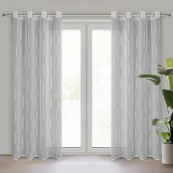 Firana ALENI srebrna 140x250 cm etamina * EUROFIRANY B.B. Choczyńscy Sp.J. New