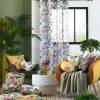 Firana EMMY 140x260 cm biała rośliny * STOF Outlet