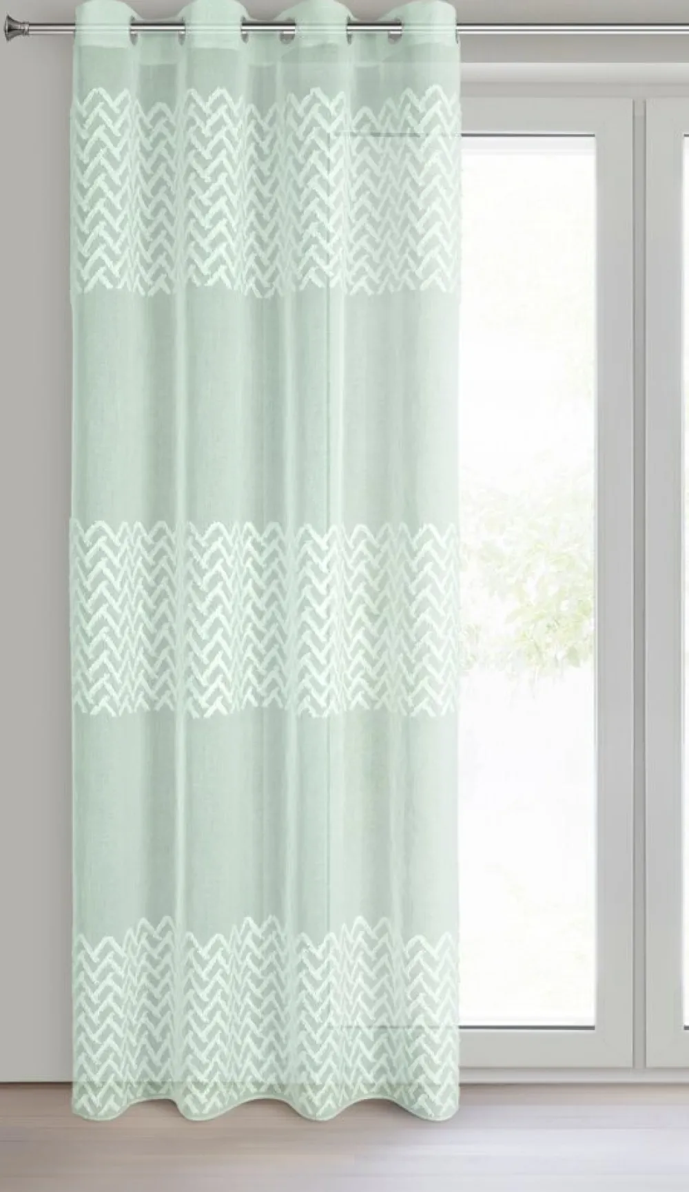 Firana ESTERI miętowa 140x250 cm etamina * EUROFIRANY B.B. Choczyńscy Sp.J. Best