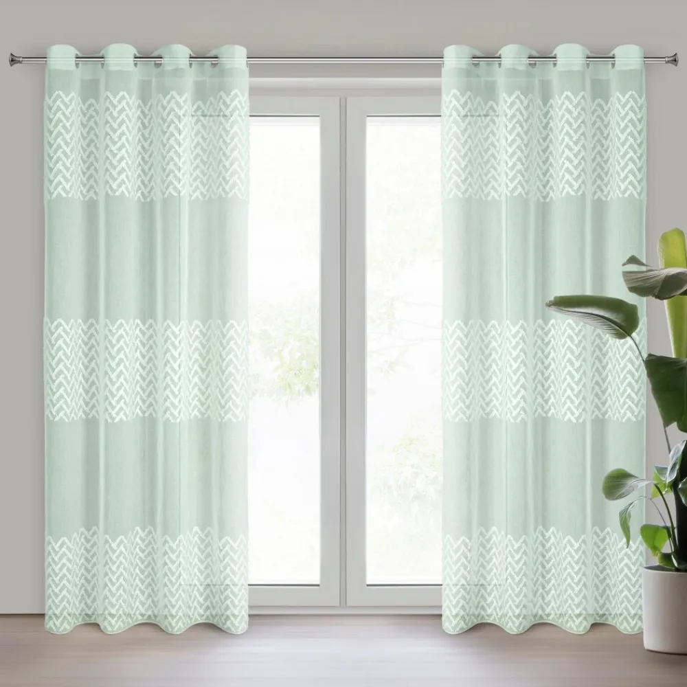Firana ESTERI miętowa 140x250 cm etamina * EUROFIRANY B.B. Choczyńscy Sp.J. Best