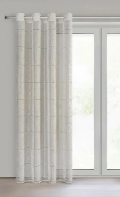 Firana KATY złoty nadruk 140x250 cm * EUROFIRANY B.B. Choczyńscy Sp.J.