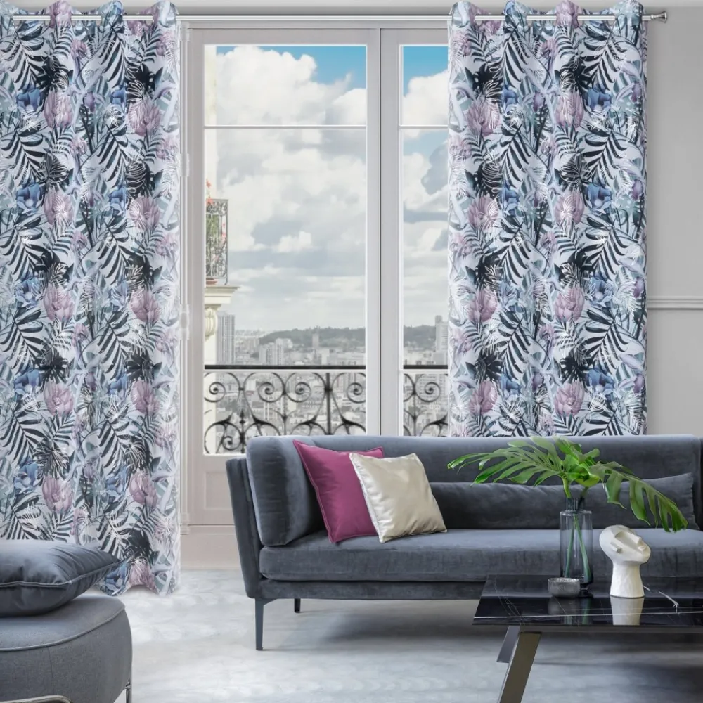 Firana MALIBU 140x250 biało zielona * EUROFIRANY B.B. Choczyńscy Sp.J. Sale