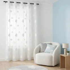 Firana MOBY biała 140x260 cm chmurki * STOF Outlet