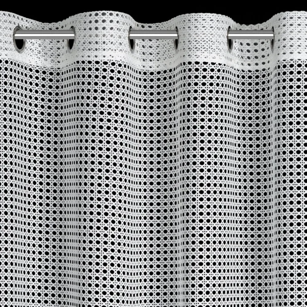Firana NERI 140x250 cm biała przelotki * EUROFIRANY B.B. Choczyńscy Sp.J. Clearance