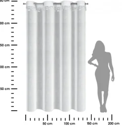 Firana świąteczna 140x250 cm biała złote * EUROFIRANY B.B. Choczyńscy Sp.J. Best