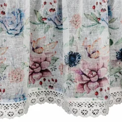 Firana zazdrostka DORA 30x150 kwiaty * EUROFIRANY B.B. Choczyńscy Sp.J. Clearance