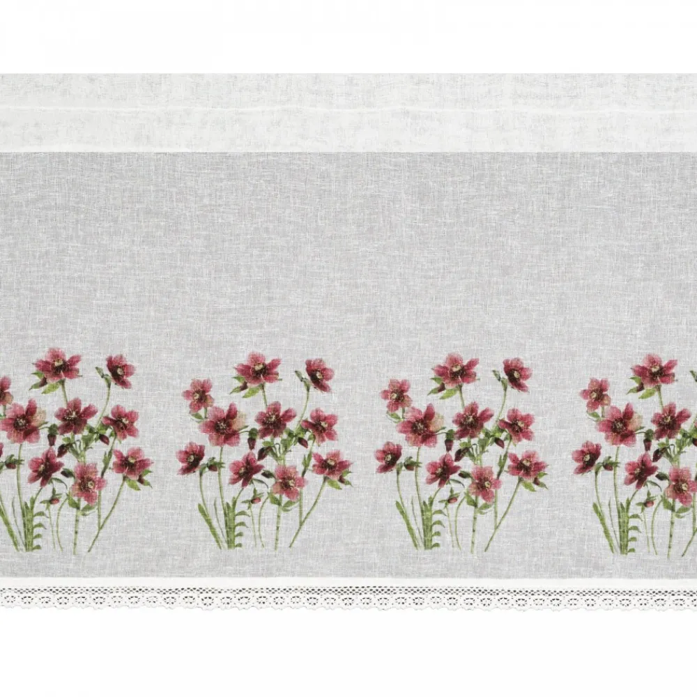 Firana zazdrostka ISA 60x150 kwiaty * EUROFIRANY B.B. Choczyńscy Sp.J. Sale
