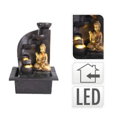 Fontanna ogrodowa Led Budda wzór 2