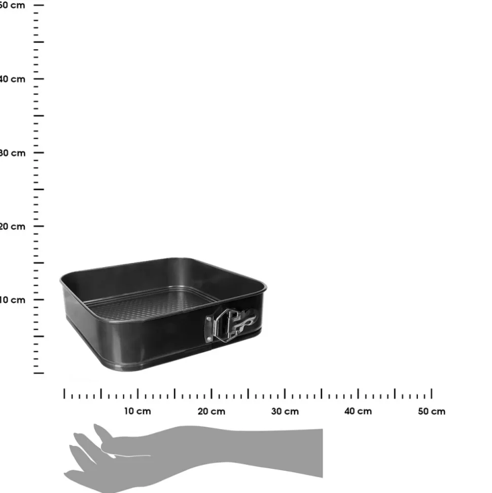 Forma do pieczenia ciasta 26x26cm czarna