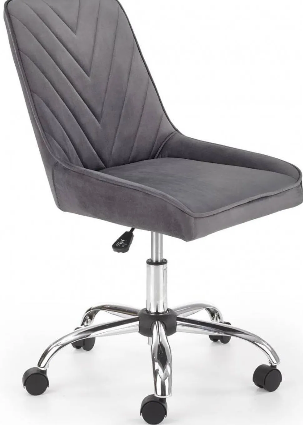 Fotel obrotowy Rico Velvet popielaty
