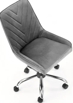 Fotel obrotowy Rico Velvet popielaty
