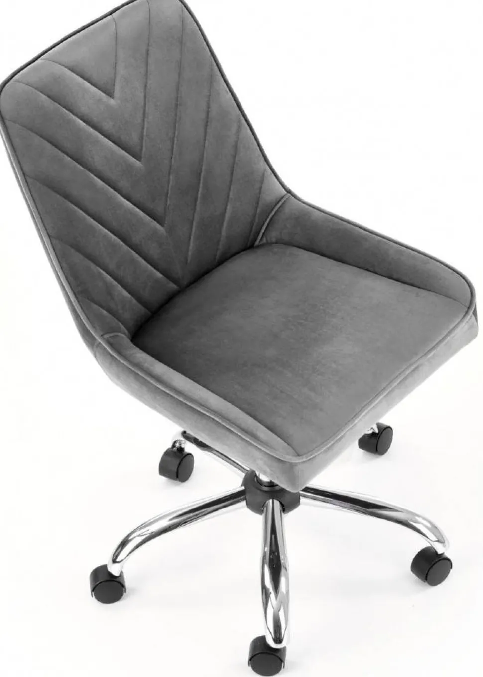 Fotel obrotowy Rico Velvet popielaty