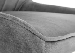Fotel obrotowy Rico Velvet popielaty