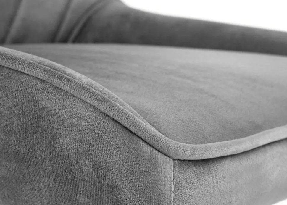 Fotel obrotowy Rico Velvet popielaty