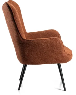 Fotel wypoczynkowy ROKER miedź boucle