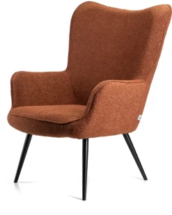 Fotel wypoczynkowy ROKER miedź boucle