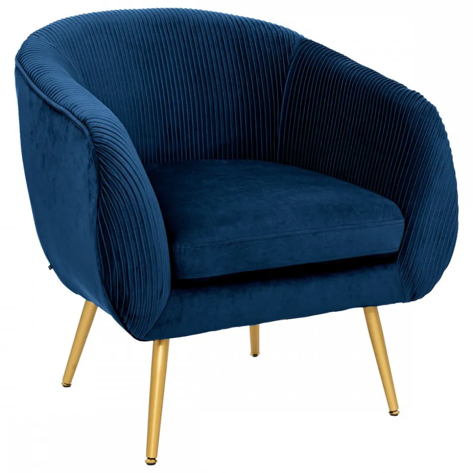 Fotel wypoczynkowy Solaro Velvet Blue