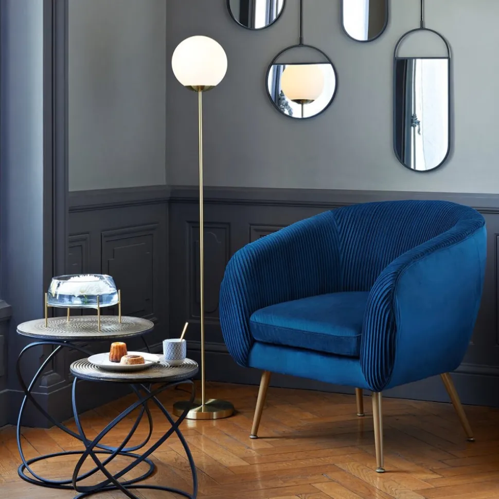 Fotel wypoczynkowy Solaro Velvet Blue