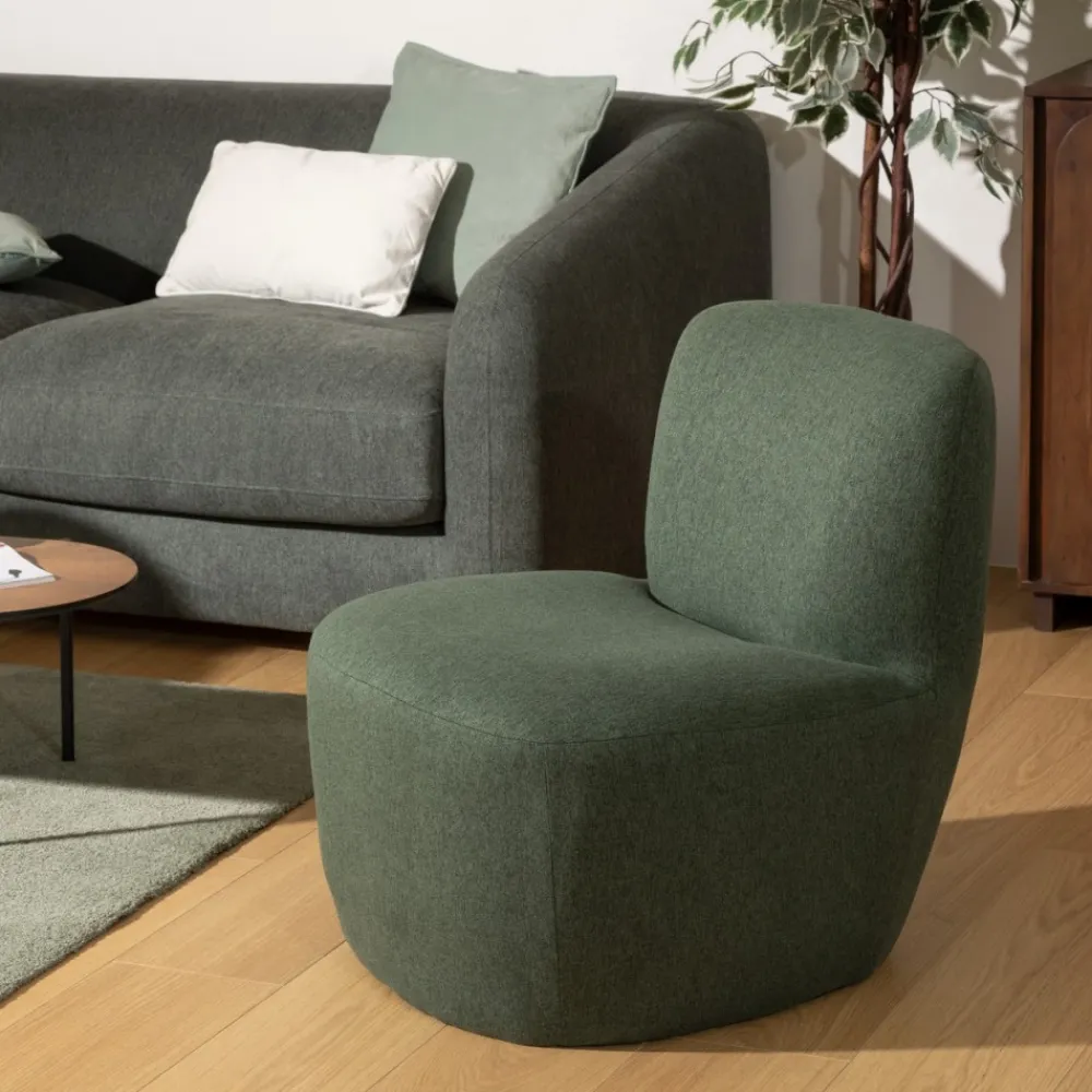 Fotel do salonu niski Leone cedrowy * Atmosphera Discount