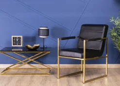 Fotel Kori Gold Black * HowHomely Best