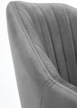 Fotel obrotowy Fresco Velvet popielaty * Halmar