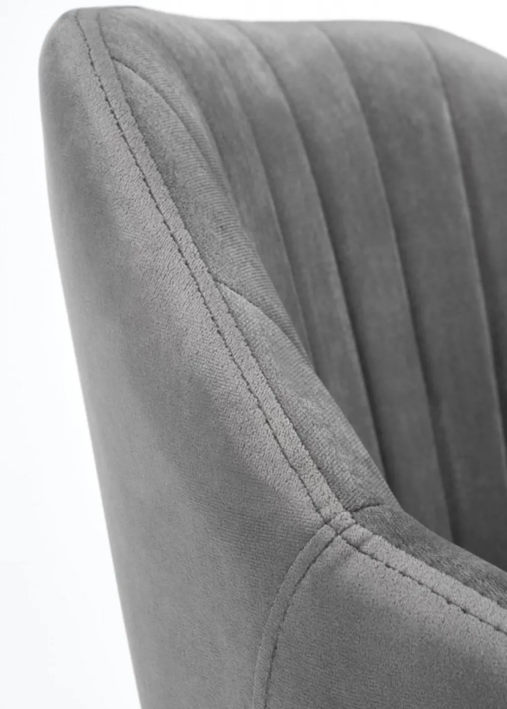 Fotel obrotowy Fresco Velvet popielaty * Halmar