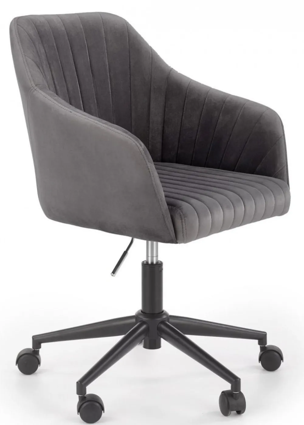 Fotel obrotowy Fresco Velvet popielaty * Halmar