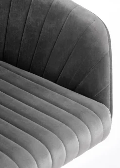 Fotel obrotowy Fresco Velvet popielaty * Halmar
