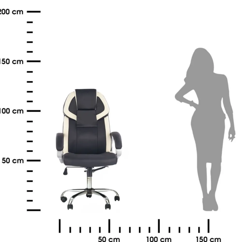 Fotel obrotowy z eco skóry Barton * Halmar