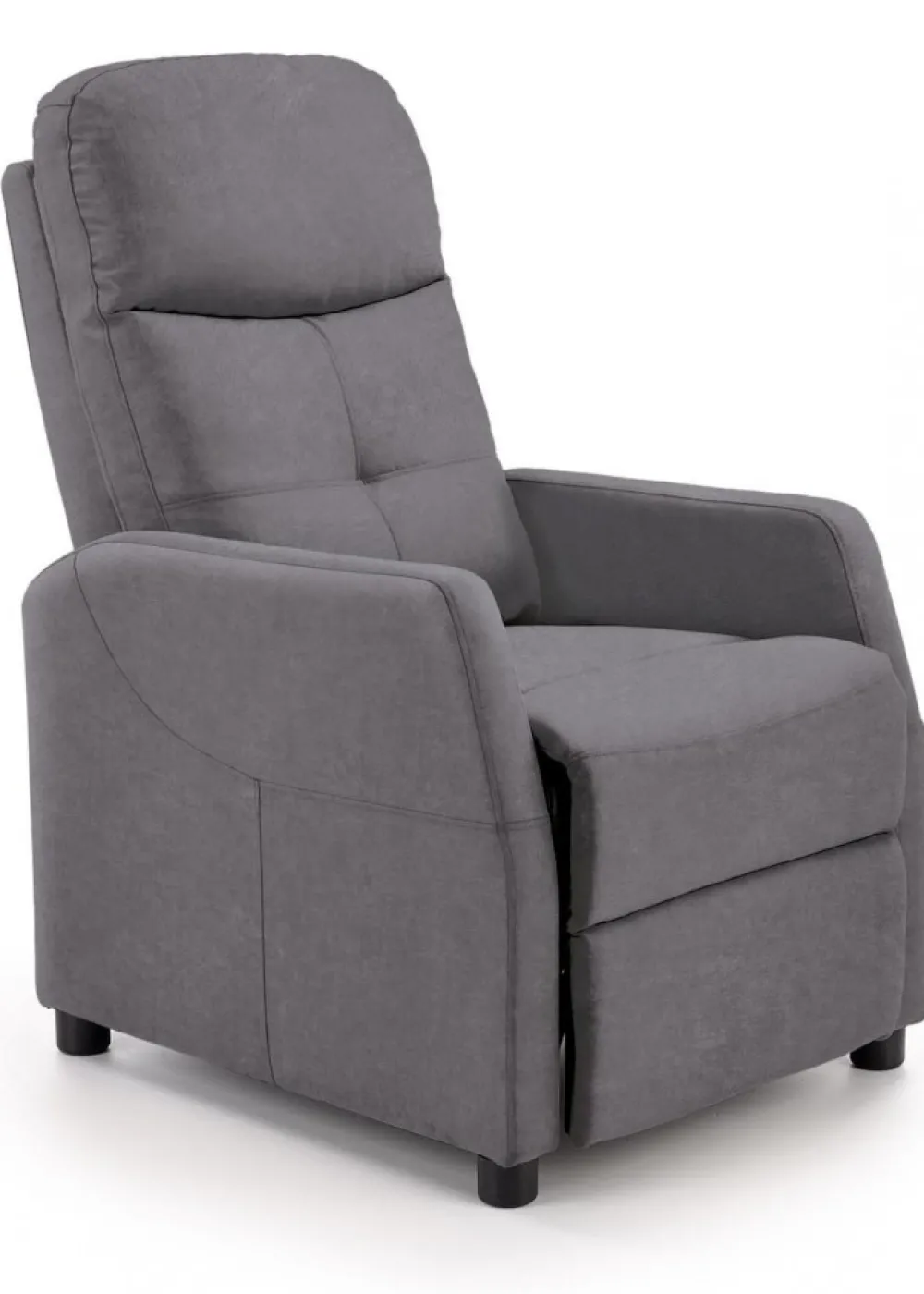 Fotel wypoczynkowy Felipe Velvet popiel * Halmar Outlet