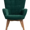 Fotel z podnóżkiem Grella Bottle Green * HowHomely Sale