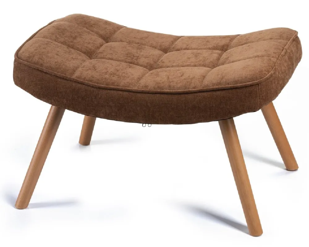 Fotel z podnóżkiem Grella Brown * HowHomely New