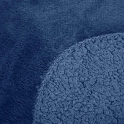 Futrzana narzuta NINA 220x240 cm granat