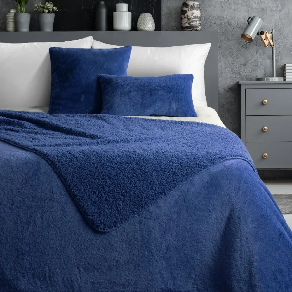 Futrzana narzuta NINA 170x210 cm granat * EUROFIRANY B.B. Choczyńscy Sp.J. Clearance