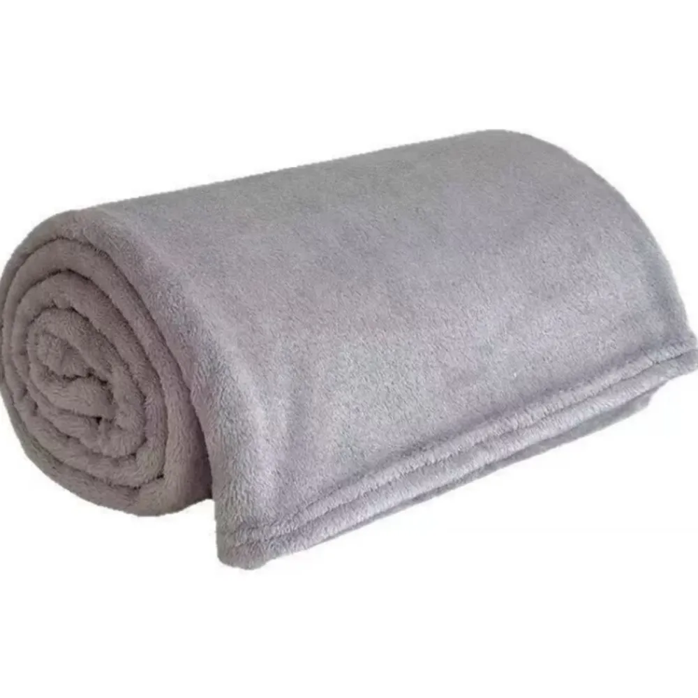 Gładki koc COSY 200x220 cm szary * Clearance