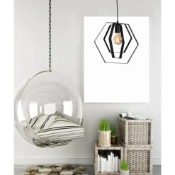 Geometryczna lampa wisząca Hexagon 40 cm